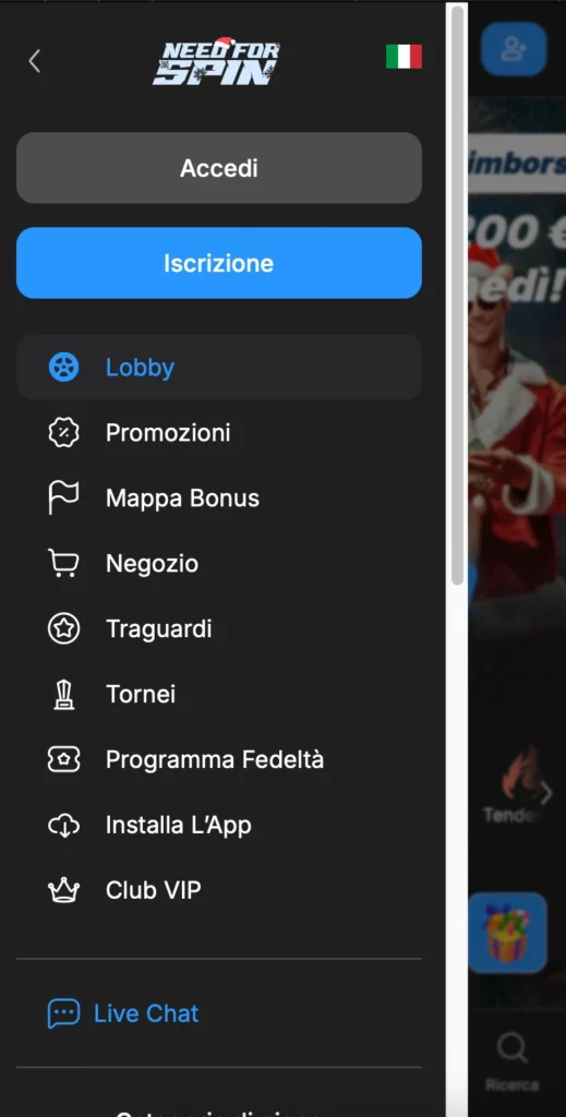 Funzioni principali dell’app